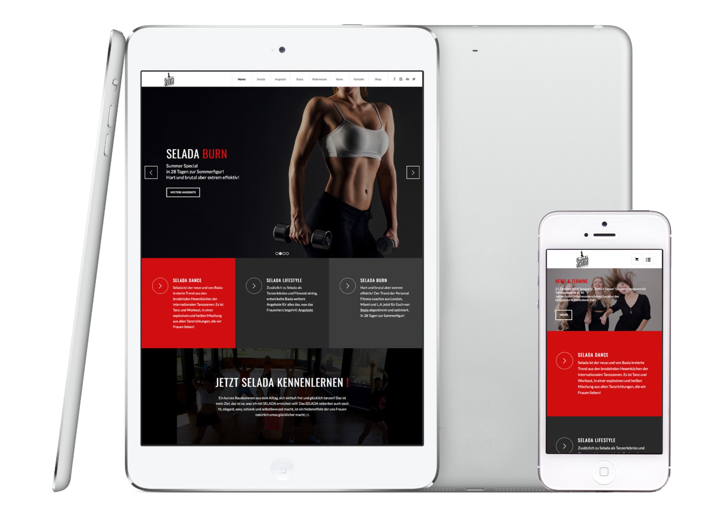 Gestaltung und Programmierung der neuen Homepage für Tanztrainerin durch Webdesigner Ronald Wissler
