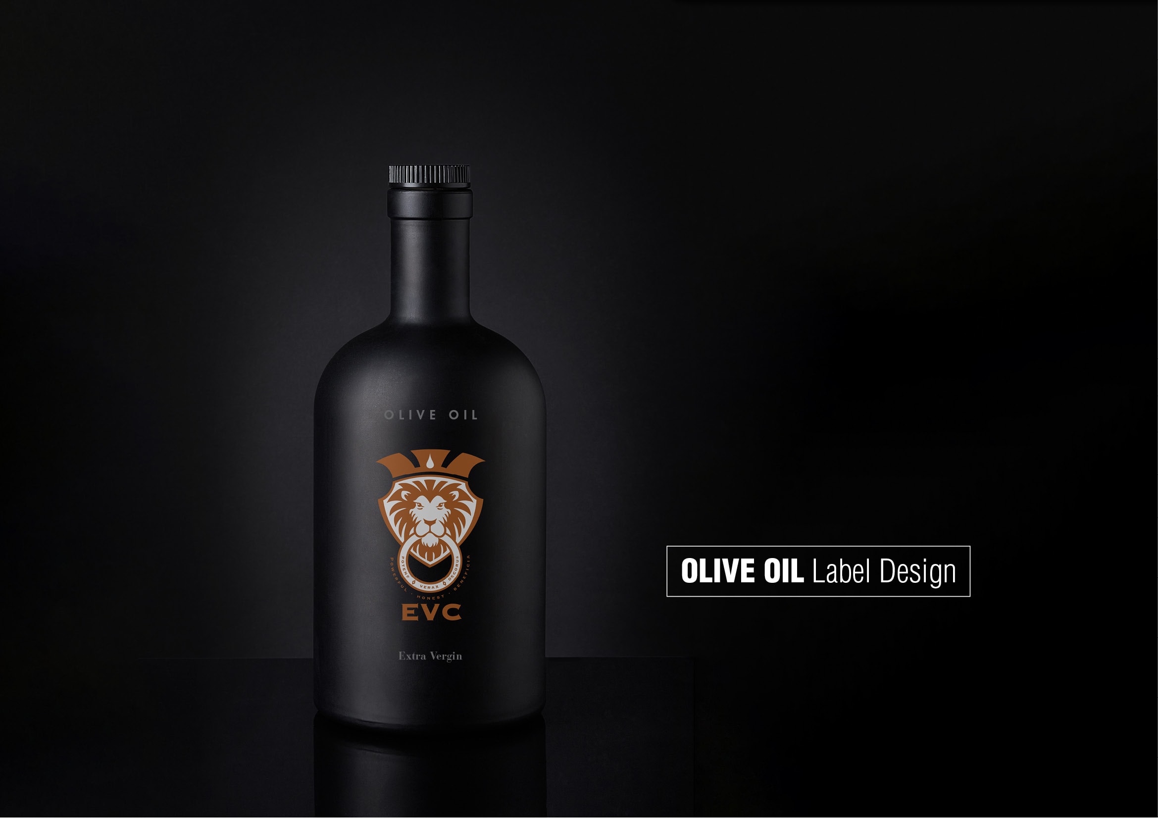 Etiketten Gestaltung für hochwertiges, rein biologisch produziertes Olivenöl aus Sizilien durch Grafik-Designer Ronald Wissler