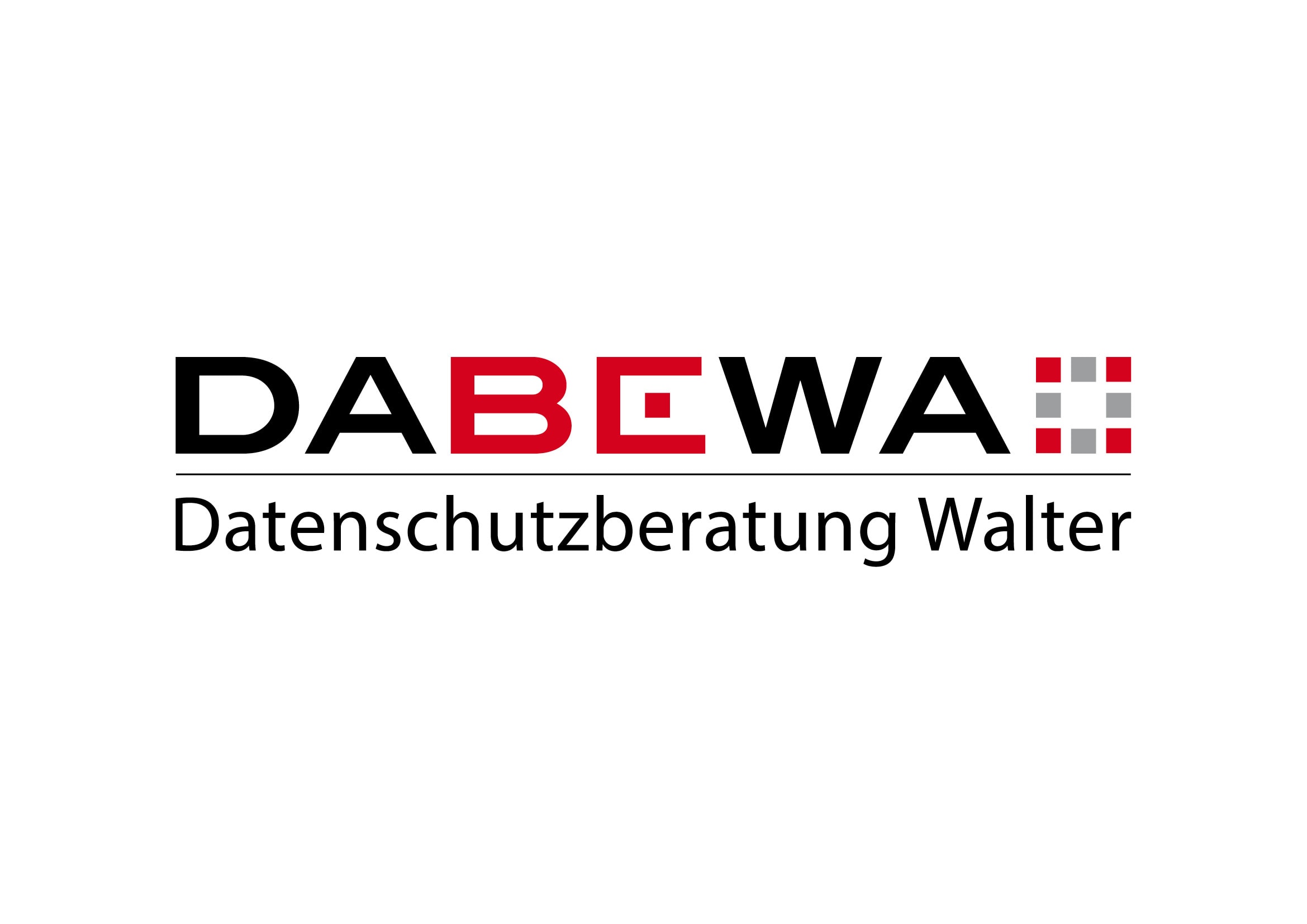 Corporate Design und Webdesign Entwicklung für DABEWA, Datenschutzberatung Bernd Walter aus Karlsruhe durch Grafik-Designer Ronald Wissler