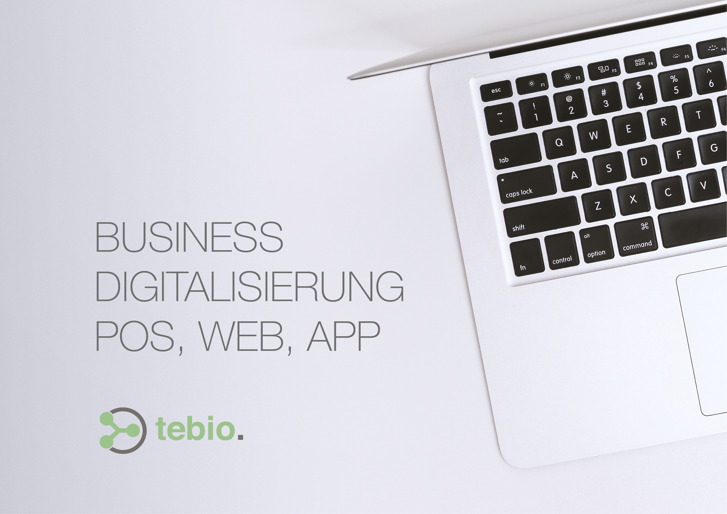 Webdesign-Entwicklung für Tebio, einem Internetportal für Business Digitalisierung POS, Web und APP durch Webdesigner Ronald Wissler