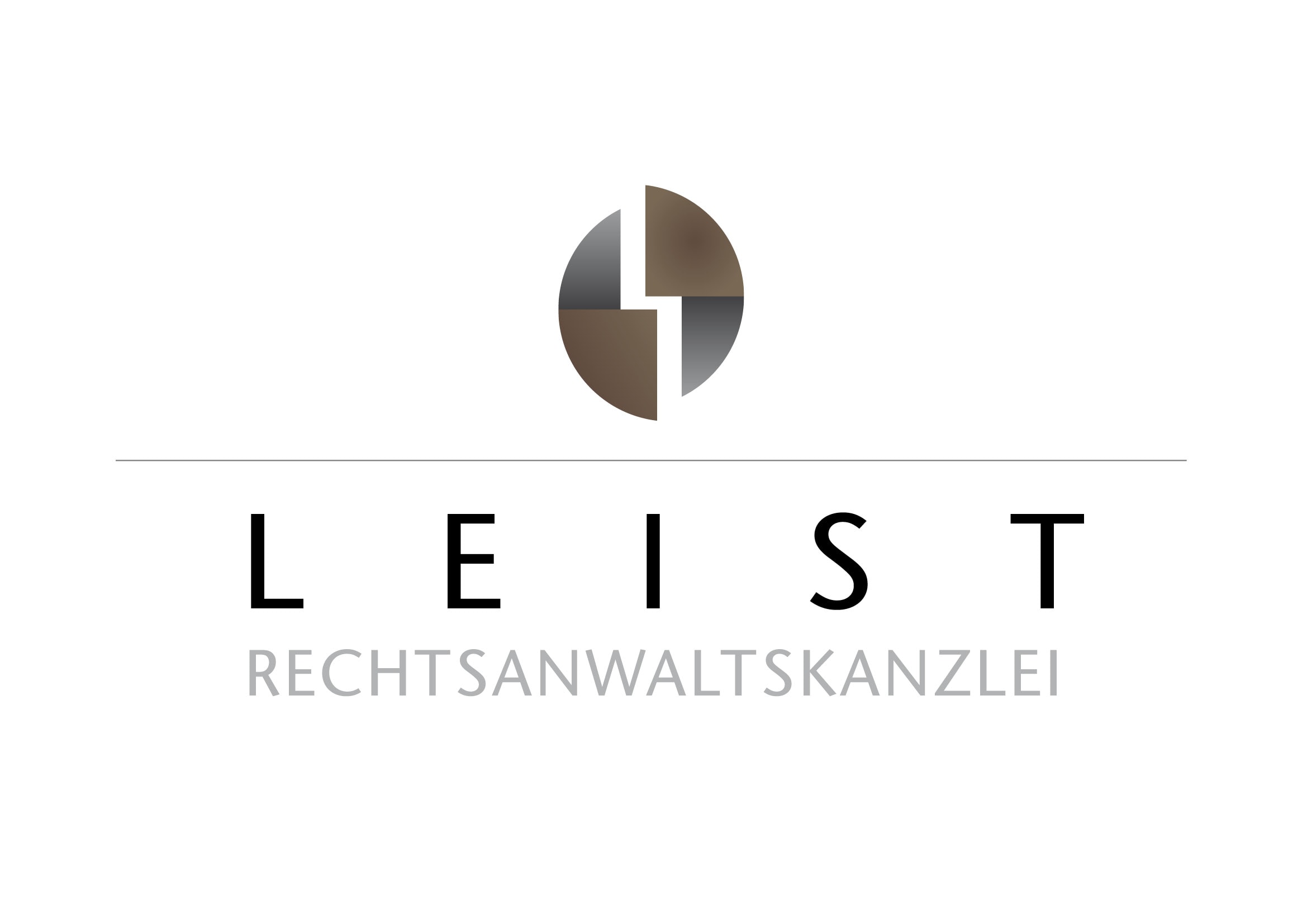 Logodesign Entwicklung für Rechtsanwaltskanzlei durch Grafik-Designer Ronald Wissler