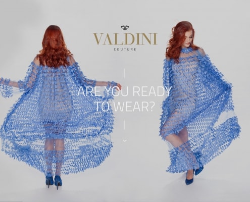 Webdesign Entwicklung für Valdini Couture der Modedesignerin Svetoslava Kirilova durch Ronald Wissler Visuelle Kommunikation