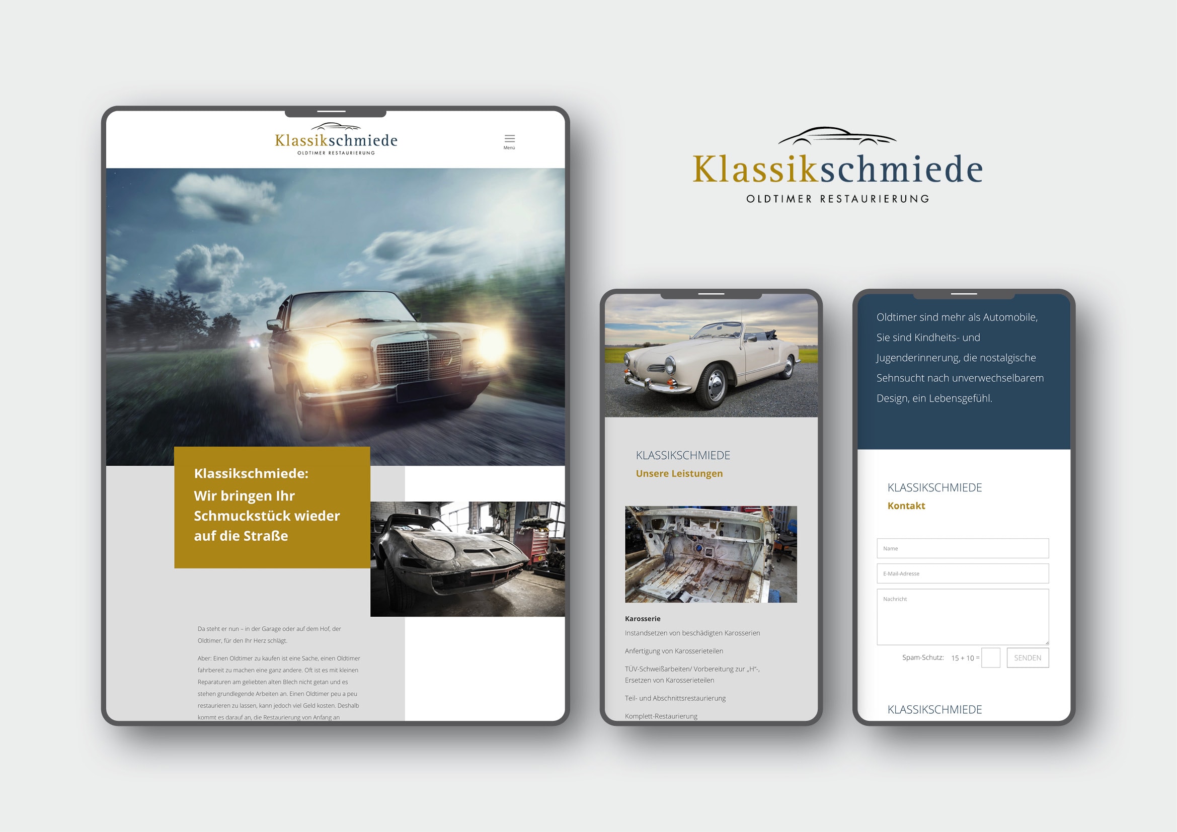 Homepage Entwicklung für Oldtimer Manufaktur‎ durch Webdesigner Ronald Wissler Frankfurt