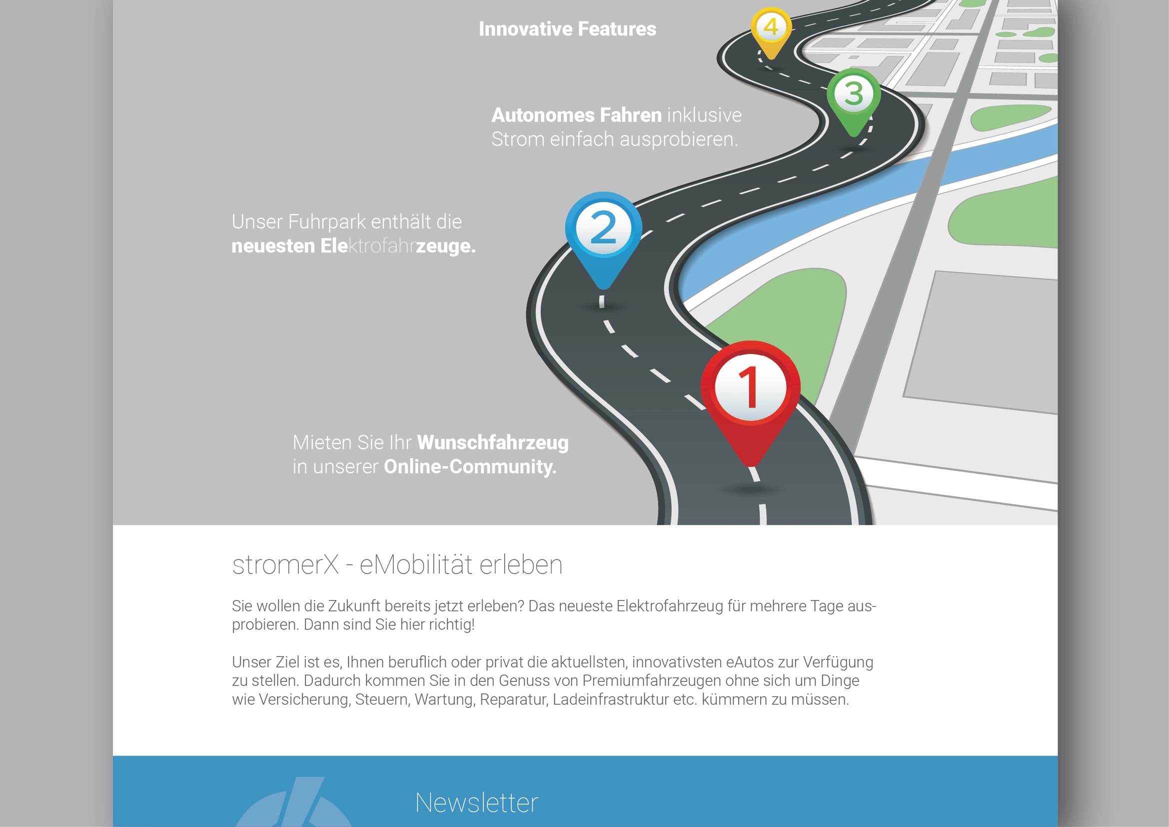Corporate Design und Homepage Entwicklung StromerX: my e-mobility platform