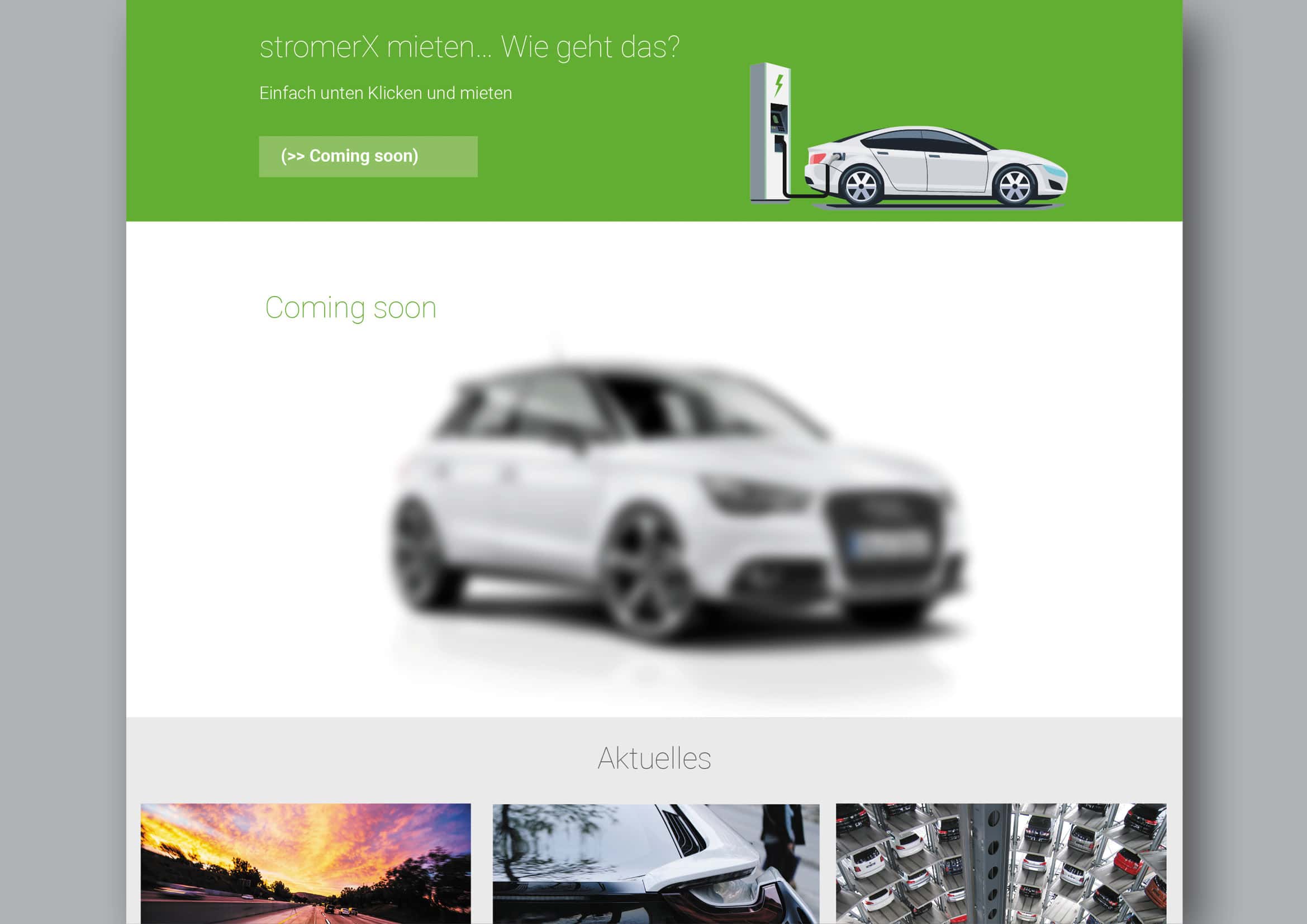 Corporate Design und Homepage Entwicklung StromerX: my e-mobility platform