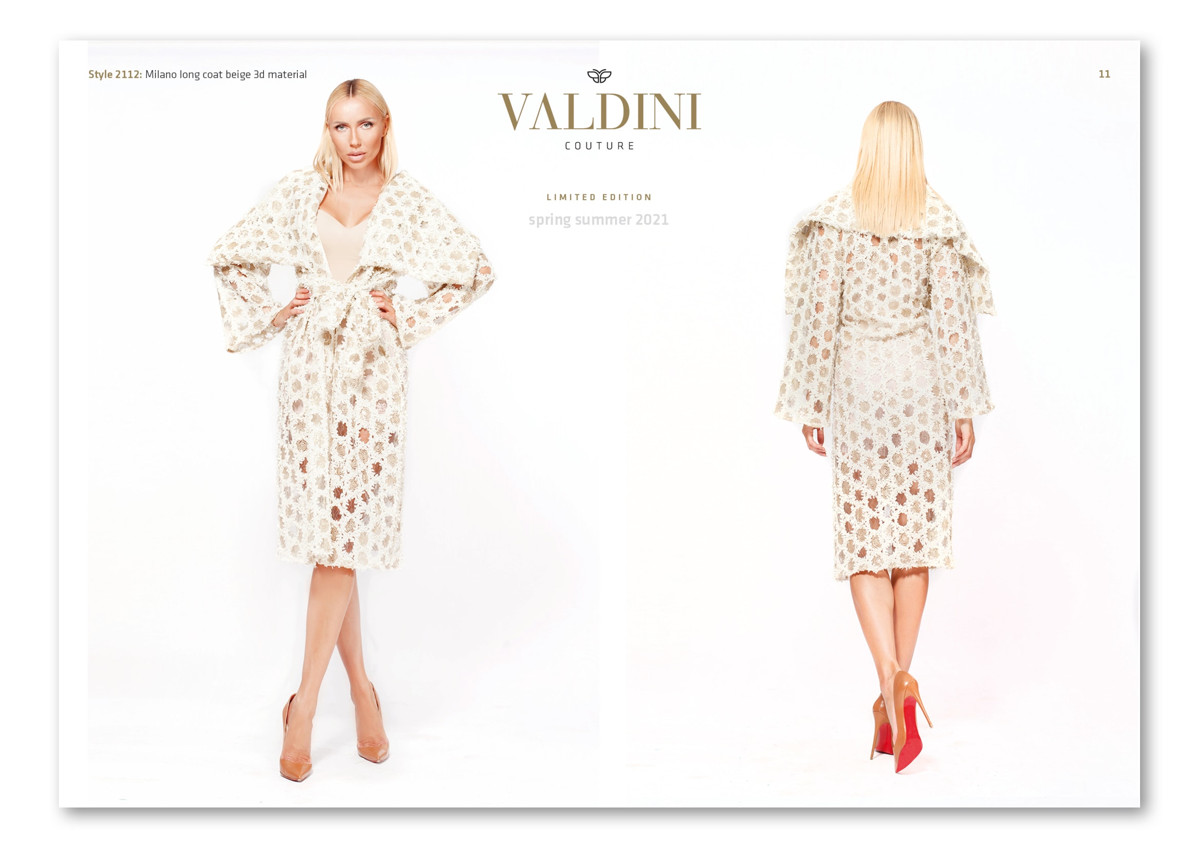 Gestaltung Mode-Lookbook für Modedesignerin Svetoslava Kirilova der Modemarke Valdini Couture