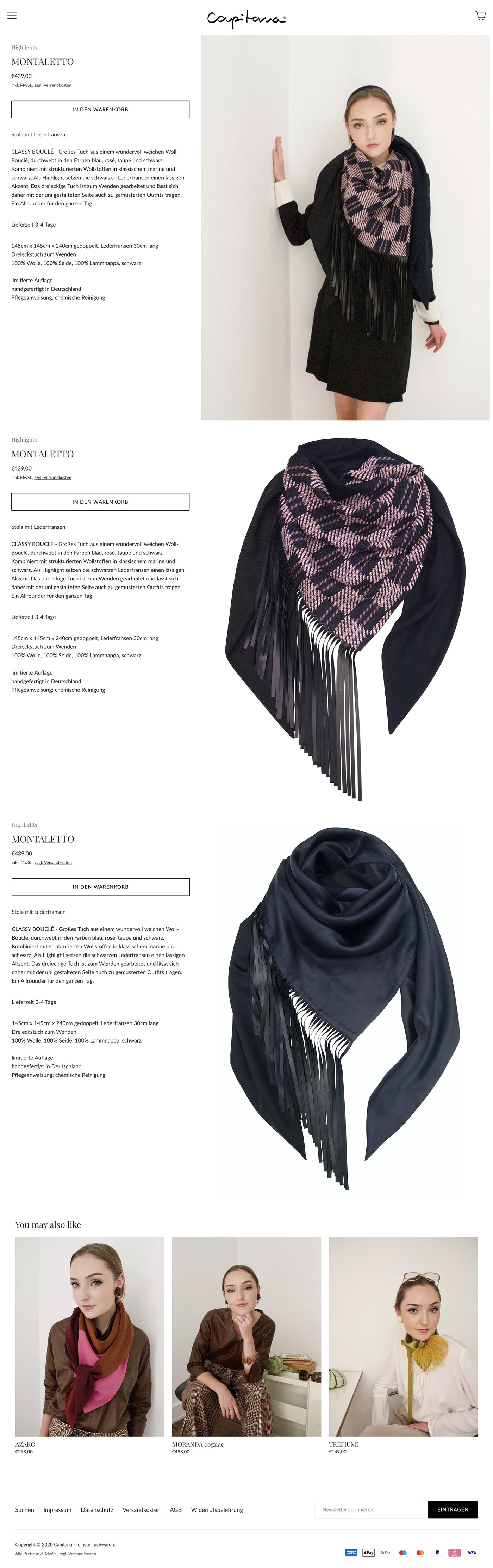 Erstellung innovativer Onlineshop für luxuriöse Mode-Accessoires durch Webdesigner Ronald Wissler aus Frankfurt am Main