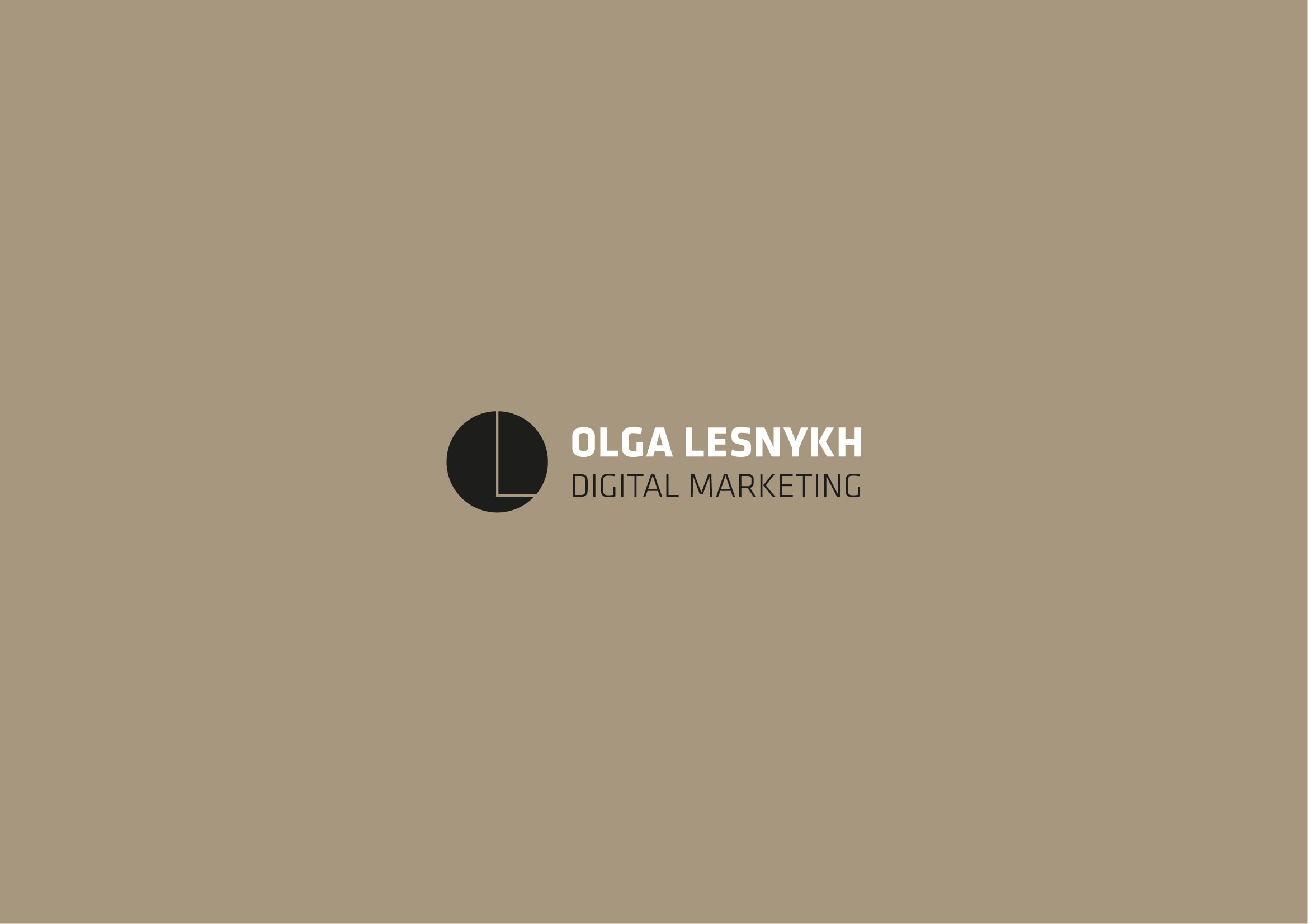 Homepage, Logo und Corporate Design Entwicklung für Olga Lesnykh Digital Marketing / SEO Freelancer Frankfurt durch Webdesigner Ronald Wissler