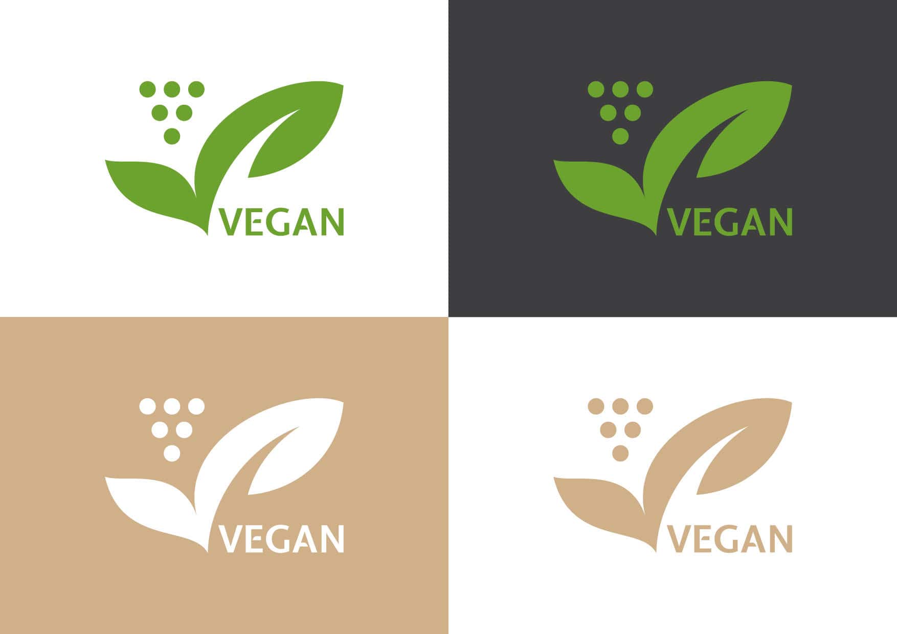 Entwicklung Logodesign / Siegel „Vegan“ für Weingut durch Grafik-Designer Ronald Wissler
