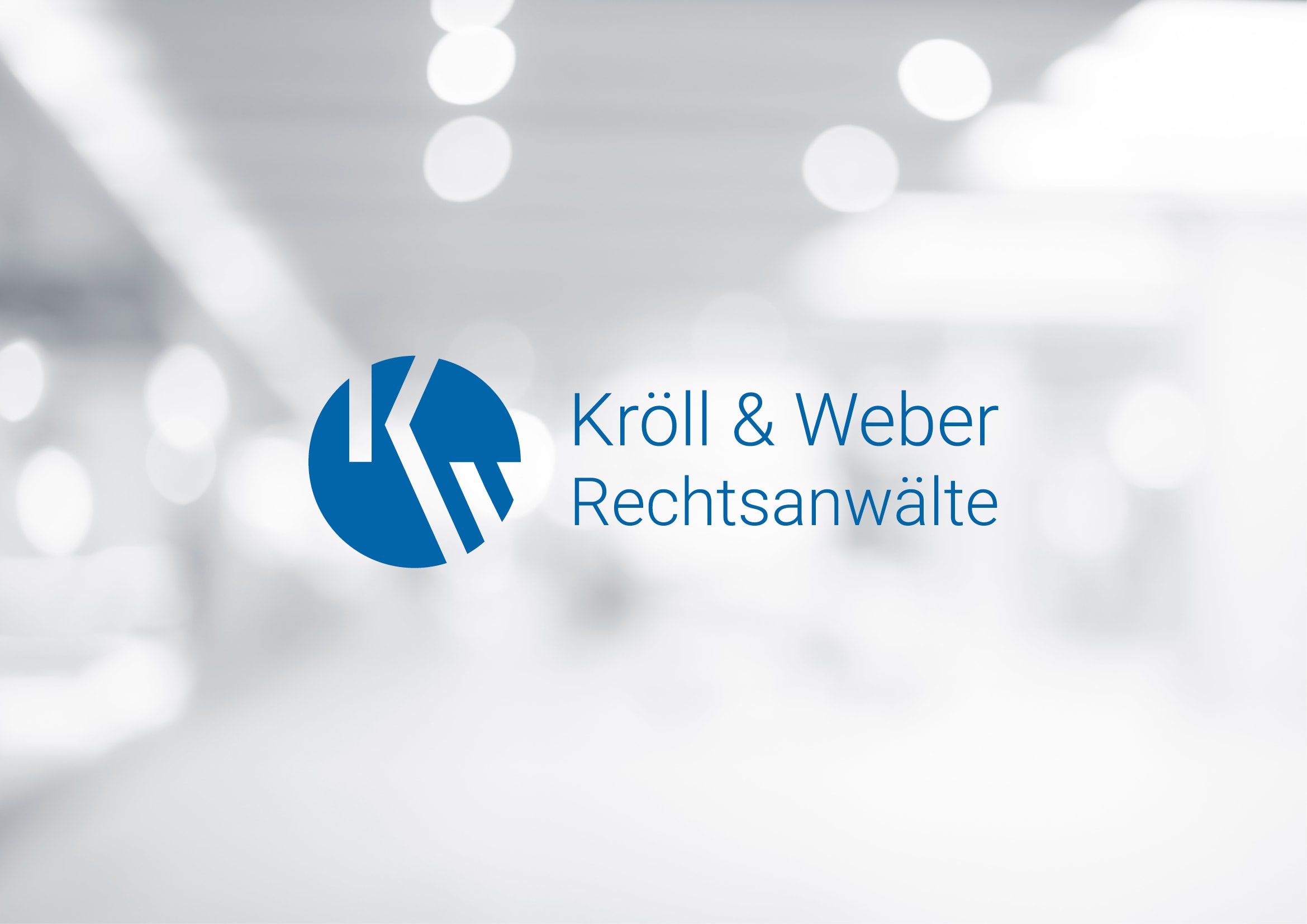 Logo- und Corporate Design Entwicklung für Kröll & Weber Rechtsanwälte durch Ronald Wissler Visuelle Kommunikation
