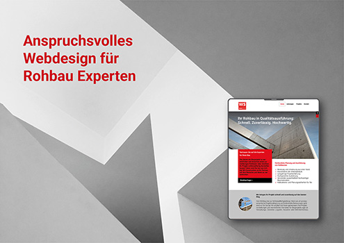Professionelles Webdesign und technische Entwicklung Homepage für Bauunternehmen durch Frankfurter Webdesigner Ronald Wissler