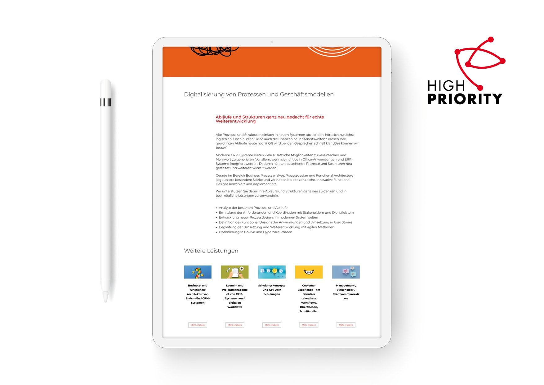 Relaunch Webdesign und Programmierung der Homepage für Beratungsunternehmen durch Webdesigner Ronald Wissler 